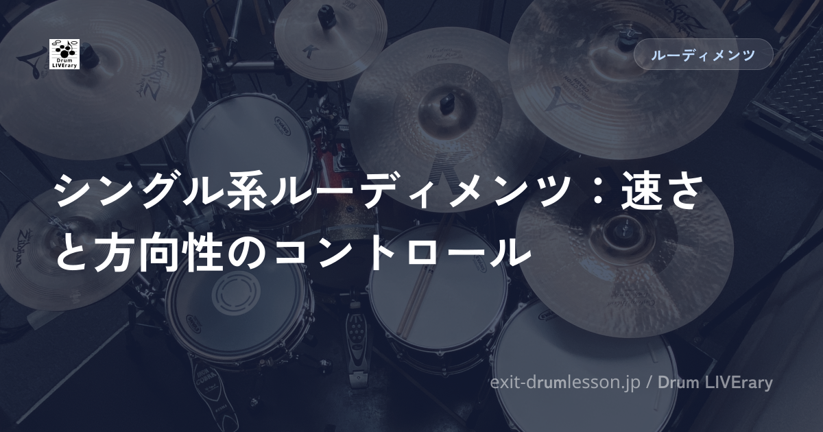 シングル系ルーディメンツ：速さと方向性のコントロール